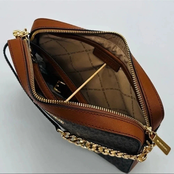 Michael Kors Large EW Crossbody Bag & Large Trifold Wallet Brown | BUNDLE SET - Picture 12 of 13